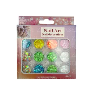 PACK DECORACIÓN UÑAS COLORES VARIADOS 12UDS