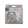 PACK DECORACIÓN UÑAS PLATA 12UDS