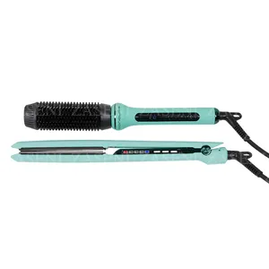 CORIOLISS KIT PLANCHA C3 + HOT BRUSH MINT GREEN COLLECTION