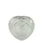 VASO CRISTAL CON TAPA MONÓMERO TRANSPARENTE CORAZÓN GRANDE