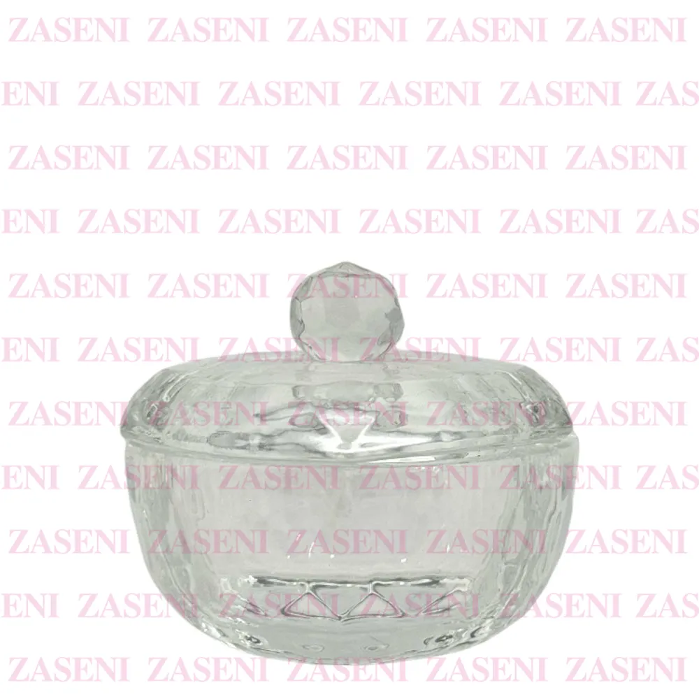 VASO CRISTAL CON TAPA MONÓMERO TRANSPARENTE CORAZÓN GRANDE