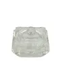 VASO CRISTAL CON TAPA MONÓMERO TRANSPARENTE CUADRADO MEDIANO