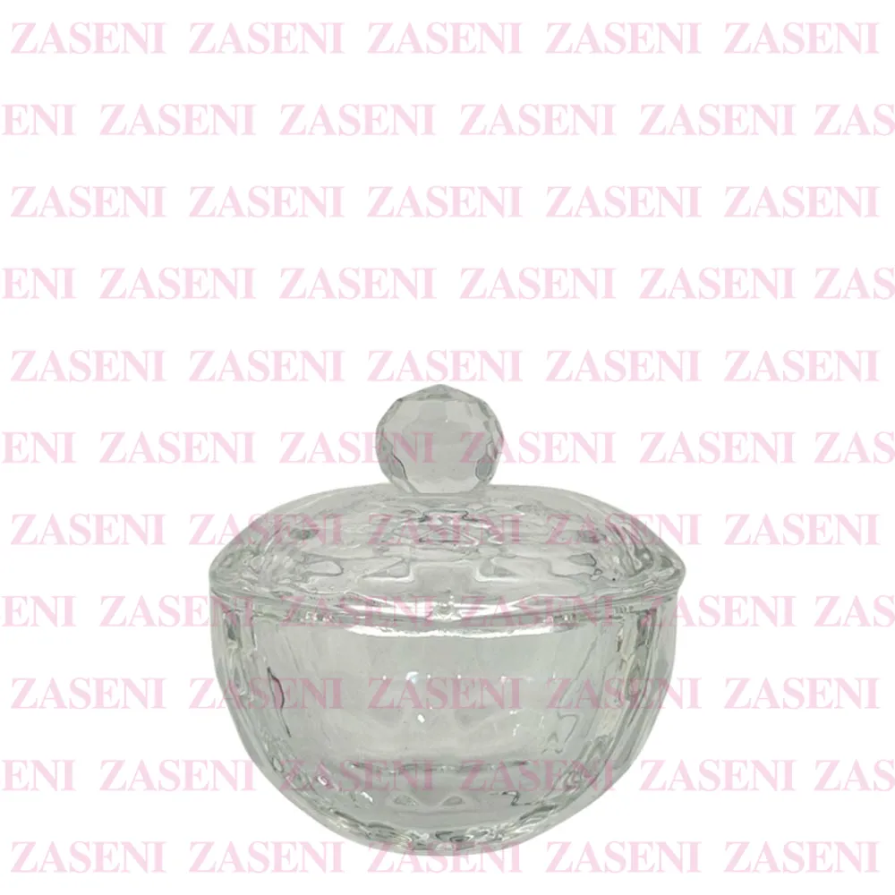 VASO CRISTAL CON TAPA MONÓMERO TRANSPARENTE CORAZÓN MEDIANO