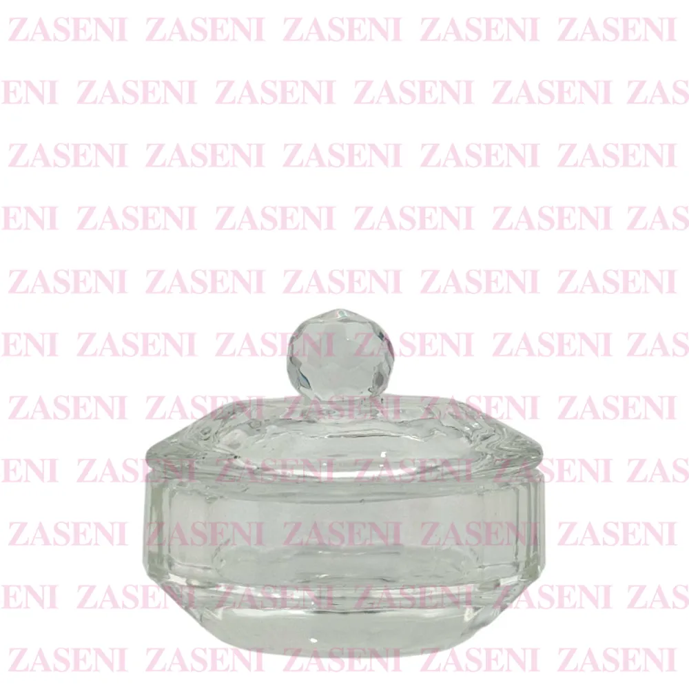 VASO CRISTAL CON TAPA MONÓMERO TRANSPARENTE PLANO MEDIANO
