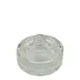 VASO CRISTAL CON TAPA MONÓMERO TRANSPARENTE PLANO MEDIANO