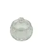 VASO CRISTAL CON TAPA MONÓMERO TRANSPARENTE REDONDO MEDIANO