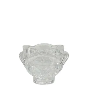 VASO CRISTAL MONÓMERO TRANSPARENTE FLOR MEDIANO