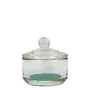 VASO CRISTAL CON TAPA MONÓMERO IRIDISCENTE REDONDO MEDIANO