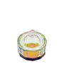 VASO CRISTAL CON TAPA MONÓMERO IRIDISCENTE REDONDO RECTO PEQUEÑO