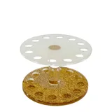 Portapinceles Redondo Base Dorada