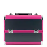 Maletín Metálico Negro Y Fucsia