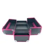 MALETIN METÁLICO NEGRO Y FUCSIA