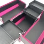 MALETIN METÁLICO NEGRO Y FUCSIA