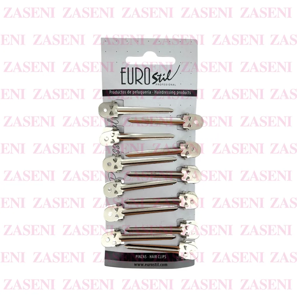 EUROSTIL PINZAS METAL MEDIANAS 12UDS