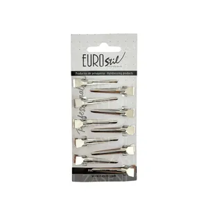 EUROSTIL PINZAS METAL CABEZA ANCHA 10UDS