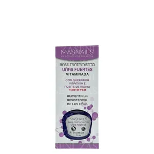 MASNAILS BASE TRATAMIENTO UÑAS FUERTES VITAMINADA 12ML