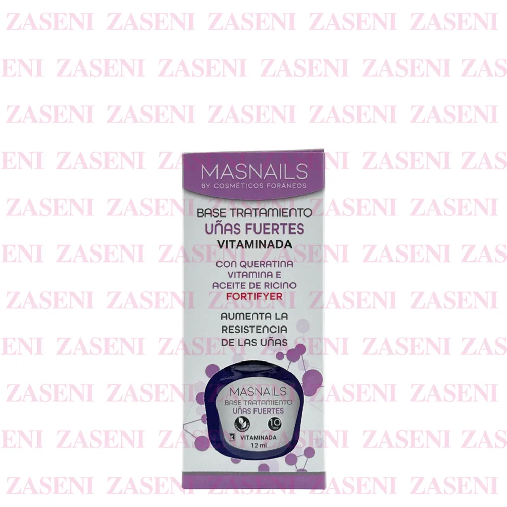 MASNAILS BASE TRATAMIENTO UÑAS FUERTES VITAMINADA 12ML