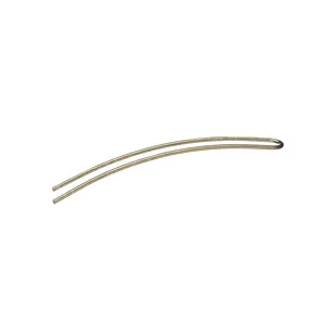 EUROSTIL HORQUILLAS MOÑO CURVAS LISAS BRONCES 75UDS 95MM