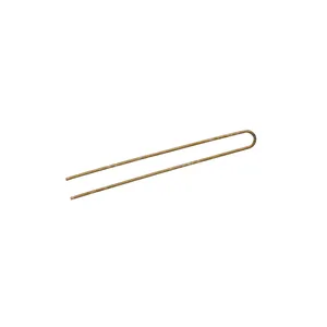 EUROSTIL HORQUILLAS MOÑO LISAS BRONCE 150UDS 75MM