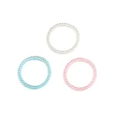 Coleteros Espiral Finos Metalizados 3Uds