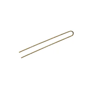 EUROSTIL HORQUILLAS MOÑO LISAS BRONCE 20UDS 75MM