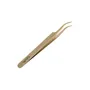 PINZA DE PRECISIÓN PESTAÑAS CURVA DORADA