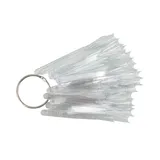 Muestrario Abanico Transparente Uñas Tips Stiletto