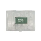 Mosi Tips Pres On Transparentes Cuadrados 240Uds