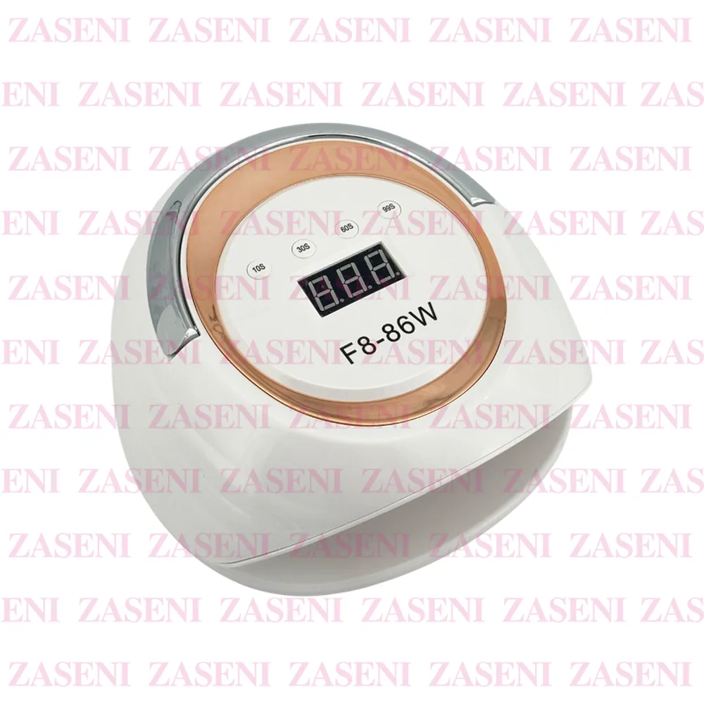 LÁMPARA DE UÑAS F8 86W BLANCA Y COBRE