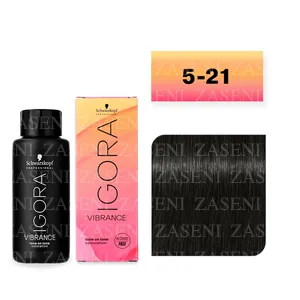 SCHWARZKOPF TINTE IGORA VIBRANCE Nº 5-21 CASTAÑO CLARO HUMO CENIZA 60ML