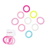 Coleteros Espiral Goma Colores 3Uds