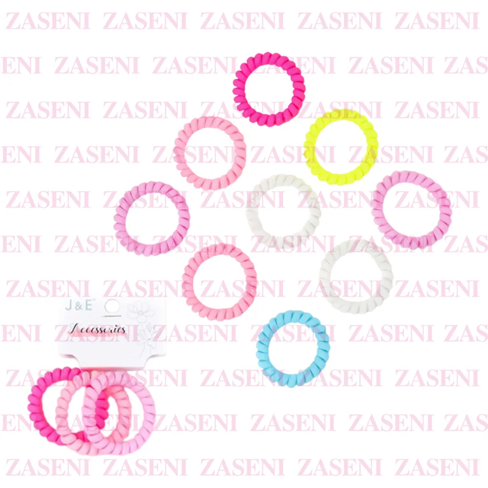 Coleteros Espiral Goma Colores 3Uds