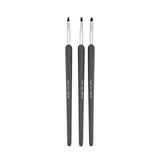 Kit Pinceles Nail Art Gris Mate 3Uds