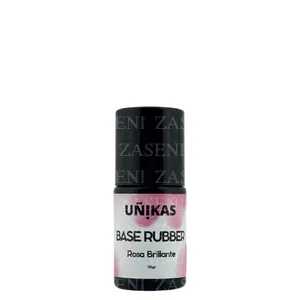 UÑIKAS BASE RUBBER ROSA BRILLANTE 10GR