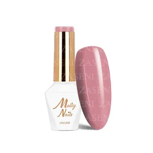 MOLLY LAC ESMALTE SEMIPERMANENTE HEMA FREE GLAMOUR WOMAN Nº 03 POWDER PINK DRESS 8ML