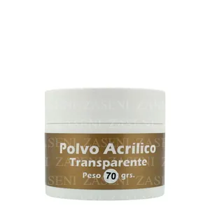 UÑIKAS POLVO ACRÍLICO TRANSPARENTE 70GR