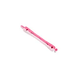 Bigudí Plástico Corto Rosa Y Blanco 12Uds