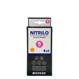 Bluesail Guantes Nitrilo Sin Polvo Negro 8Uds Talla S