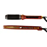 Kit Plancha C3 + Hot Brush Red Leopard Christmas Edition