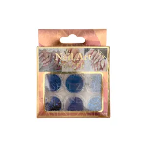 PACK DECORACIÓN UÑAS AZUL 6UDS