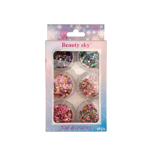 BEAUTYSKY PACK DECORACIÓN UÑAS 6UDS