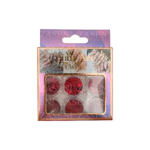 PACK DECORACIÓN UÑAS ROJO 6UDS