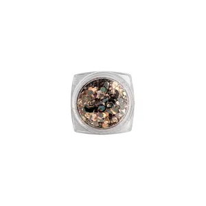 GLITTER UÑAS DORADO