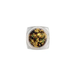 GLITTER UÑAS AMARILLO