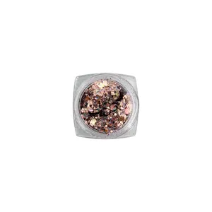 GLITTER UÑAS ORO ROSA