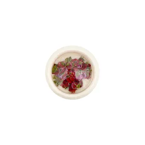 FLORES DECORATIVAS UÑAS ROSAS ROJAS