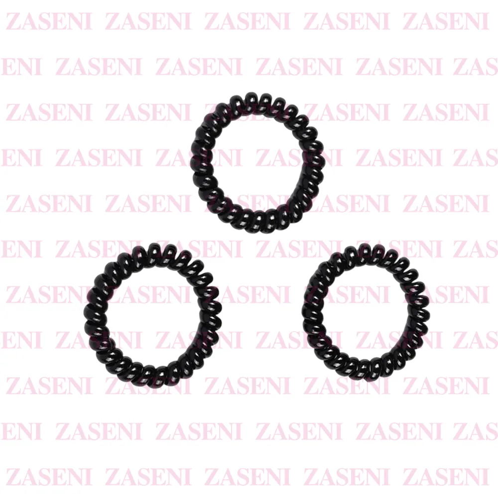 Coleteros Espiral Negros 3Uds