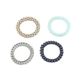 Coleteros Espiral Azules 4Uds