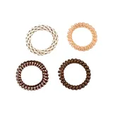 Coleteros Espiral Marrones 4Uds