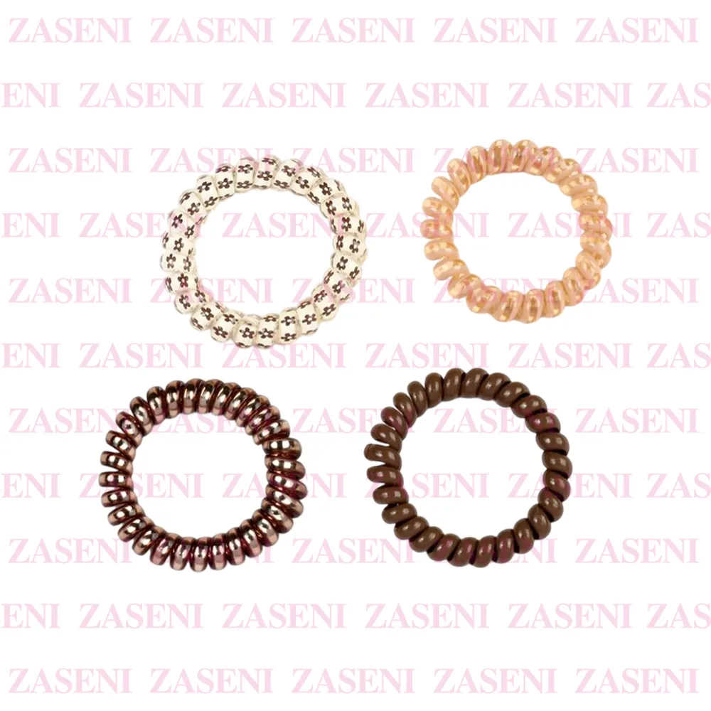 Coleteros Espiral Marrones 4Uds
